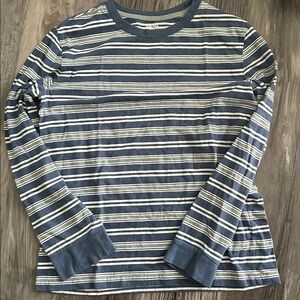 Sonoma Blue, Green, and White Striped Tee